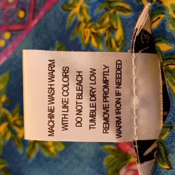 Winlar One Size Fits Most Royal Blue Floral Kaftan (Caftan) - Picture 9 of 10